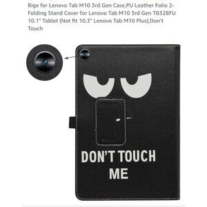 Bige Protective Tablet Case Black Folio 2-Folding Stand Cover 10.1" CASE ONLY